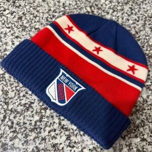 Fanatics NY Rangers Original Six Vintage Hockey Beanie Hat New York NHL One Size